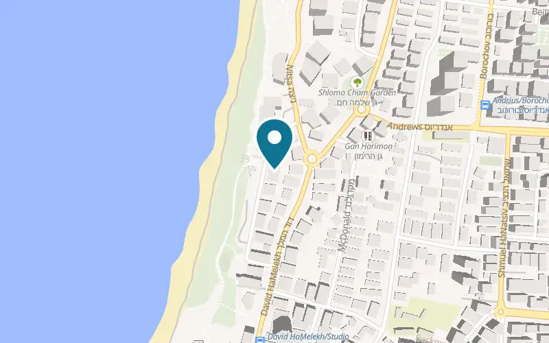 Map showing King Solomon Hotel at 18 HaMaapilim Street, Netanya