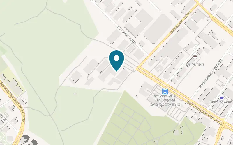 Map showing Kiortosh Petah Tikva at 57 Ben Zion Galis Street, Segula industrial zone, Petah Tikva