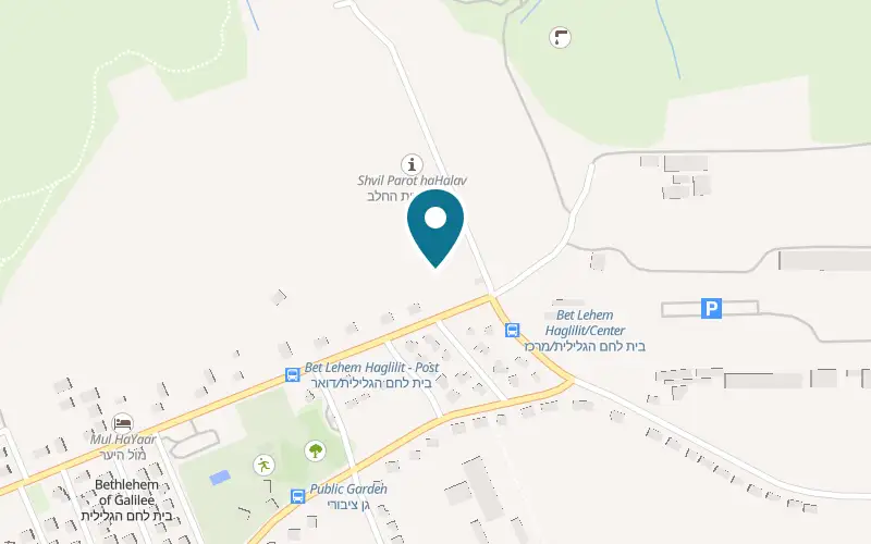 Map showing Kirshner Farm at Farm 5, on the Templer avenue, Bethlehem of Galilee