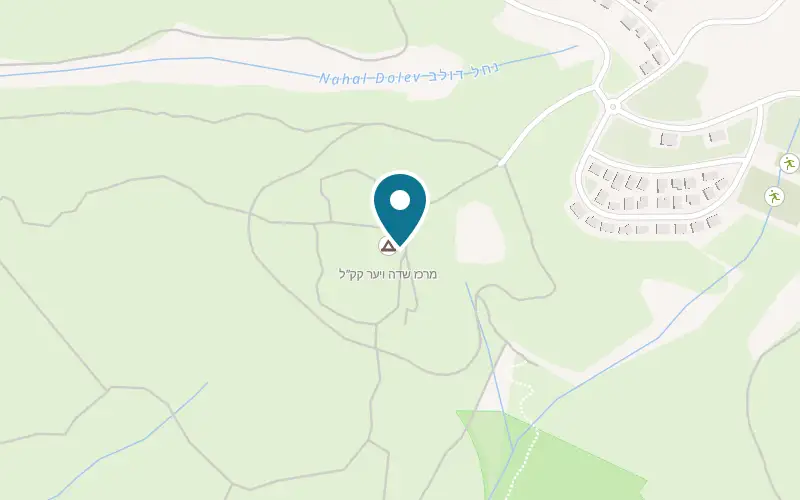 Map showing Nes Harim Field and Forest Centre at Beside Moshav Nes Harim, in a KKL forest, Nes Harim