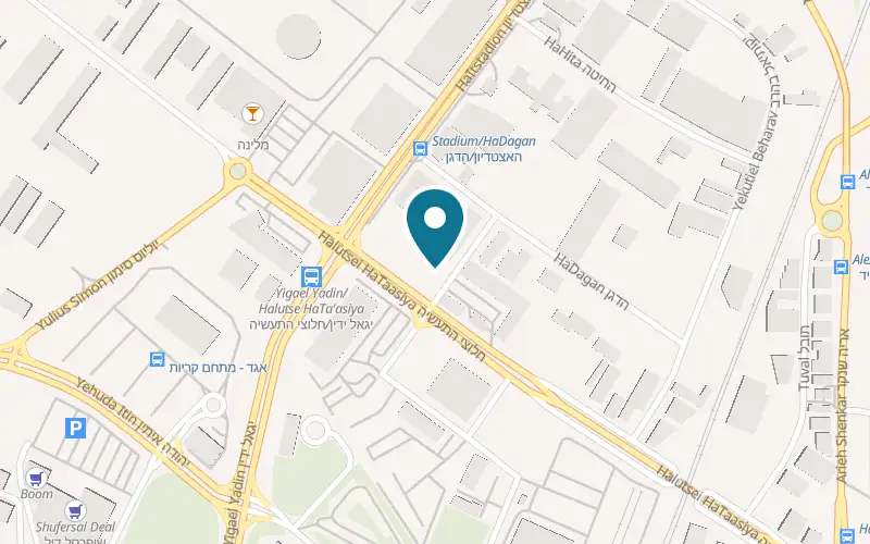 Map showing Kochav HaMizrach at 100 Halutzei HaTa'asiya Street, Haifa Bay, Haifa