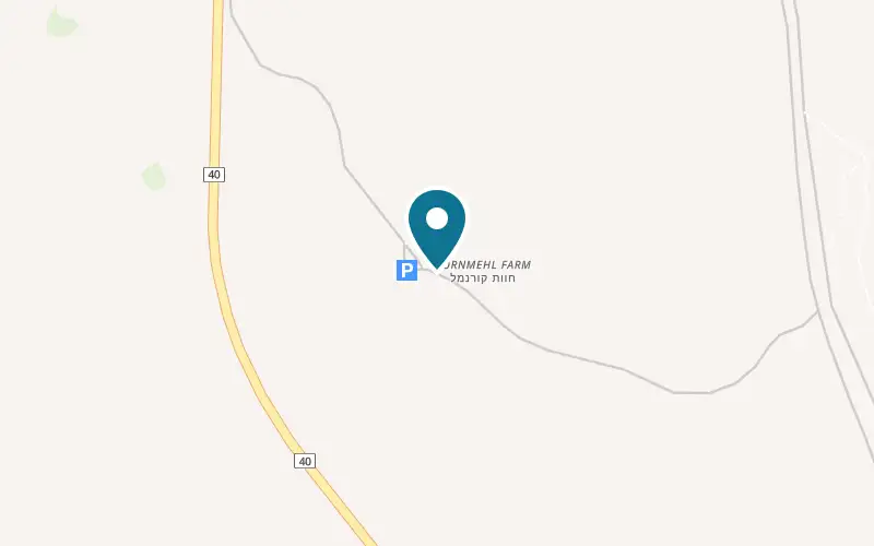 Map showing Kornmehl Farm at Kornmehl Farm, M.P.O. Halutza, Ramat Negev Regional Council, Tlalim