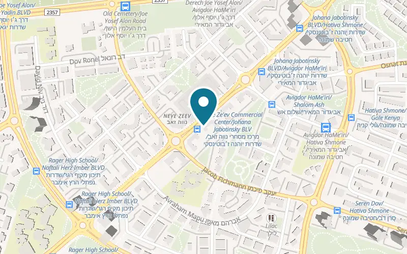Map showing La Goffre Beer Sheva at 13 Yohanna Jabotinsky Boulevard, Beer Sheva