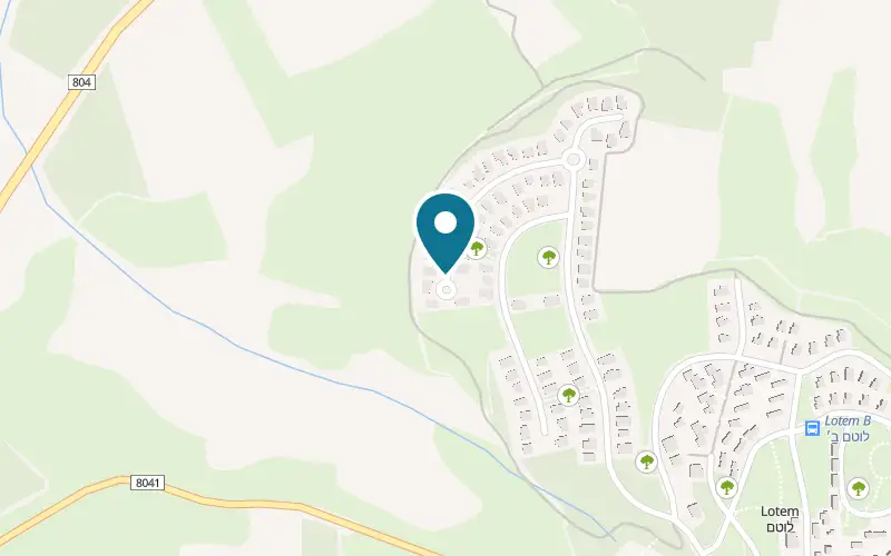 Map showing La Luna Lotem at Lotem, in the Misgav Regional Council, Lotem