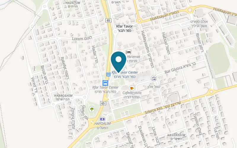 Map showing La Tavor at 6 Lehi Street, Kfar Tavor