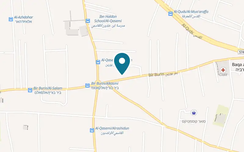 Map showing La Tortilla House at 161 Bir Burin Street, Baqa al-Gharbiyye