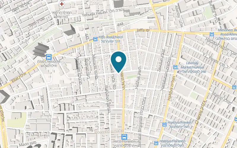 Map showing Lahit Toys and Gifts at 22 Matlon Street, Tel Aviv-Yafo