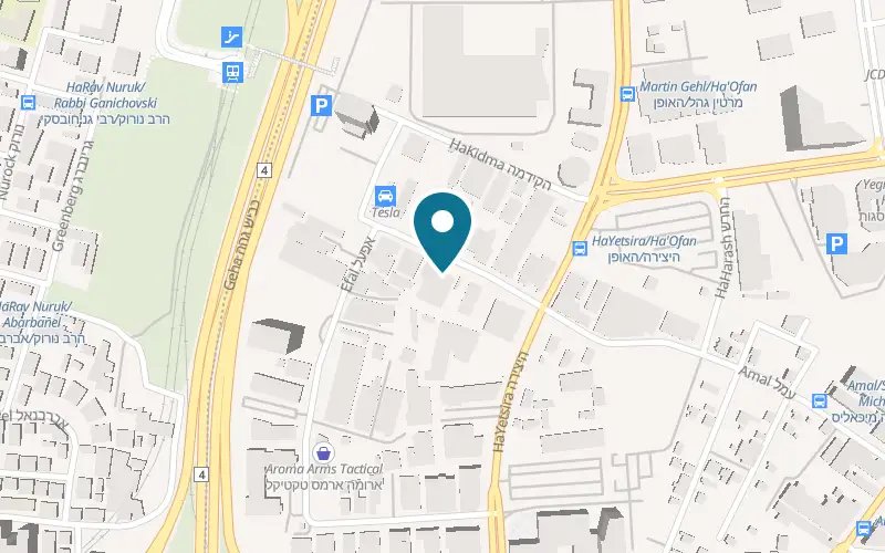Map showing Laser City Petah Tikva at 37 Amal Street, Petah Tikva