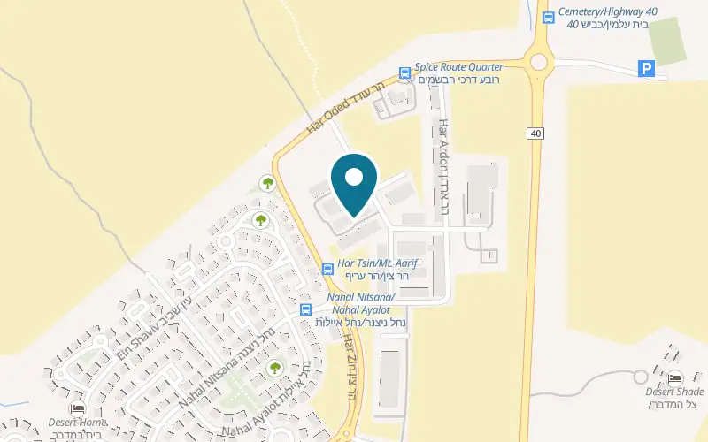 מפה: לשה ברחוב הר בוקר 8/5, רובע דרכי הבשמים, מצפה רמון