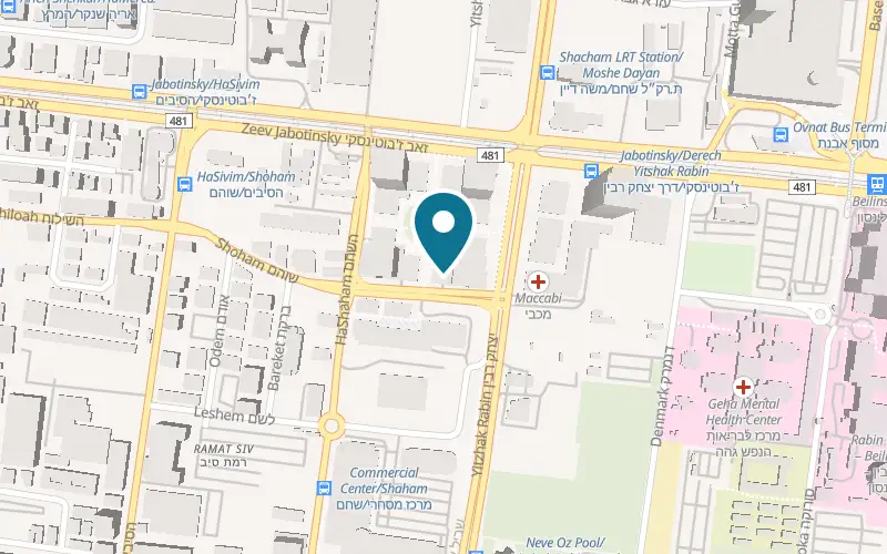 Map showing Lechem Basar at 3 Totseret HaAretz Street, Petah Tikva