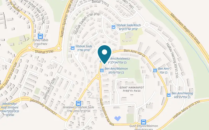 Map showing Lechem Ofri at 4 Ben Ami Street, Kiryat Ata