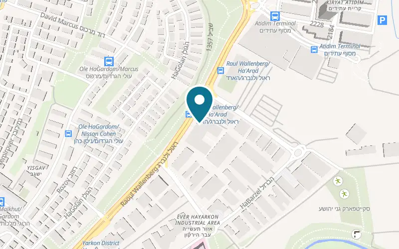 Map showing Leo Blooms at 24 Raoul Wallenberg Street, Tel Aviv-Yafo
