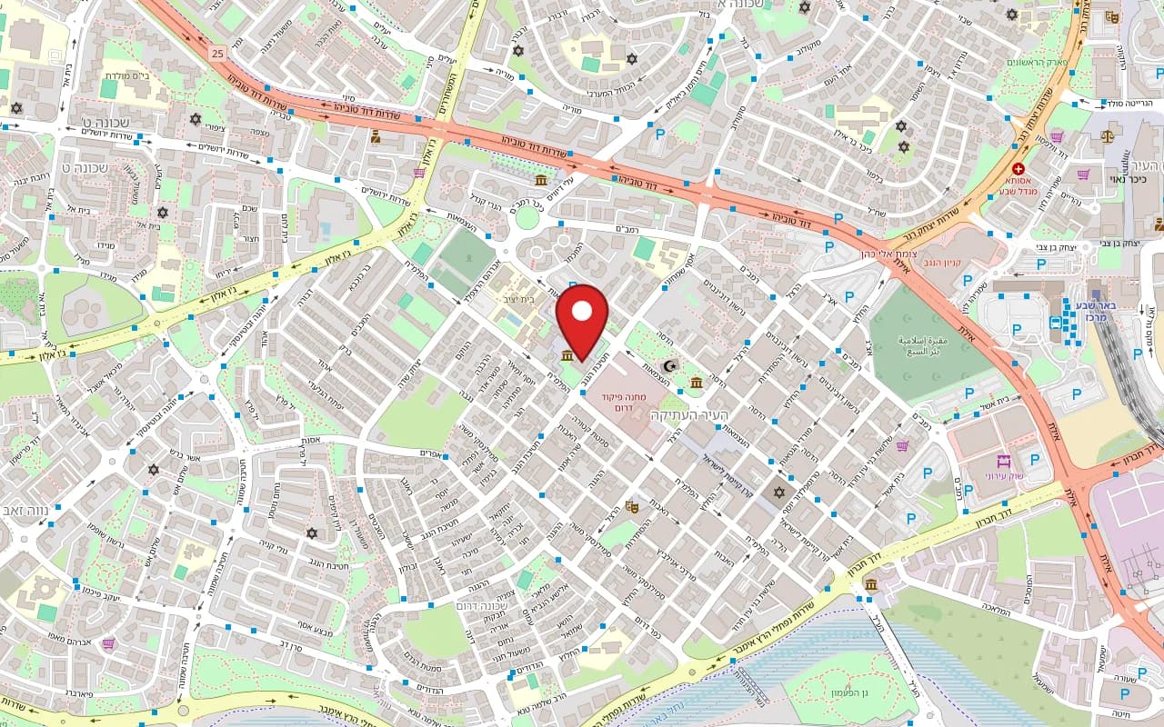 Map showing Les at Carasso Science Park, 79 HaAtzmaut Street, Old City, Beer Sheva