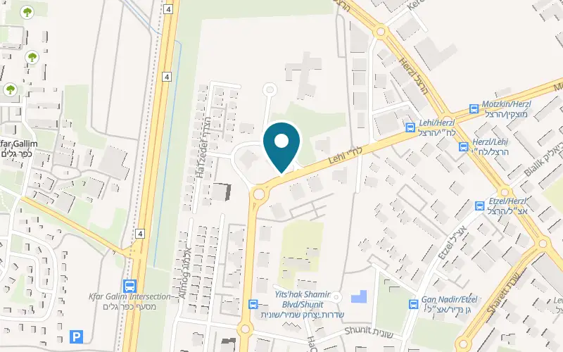 Map showing Liat Outmezgine Patisserie at 4 Dolphin Street, Tirat Carmel