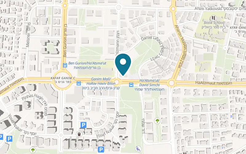 Map showing Liat Studio at 62 Ha'atzmaut Street, Kfar Ganim C, Petah Tikva