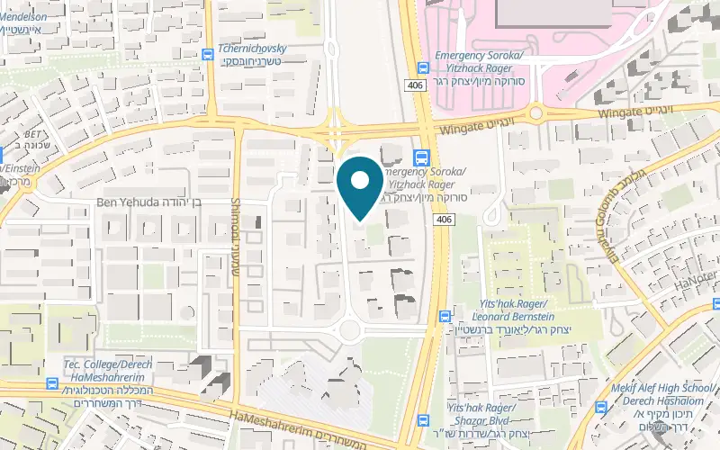 Map showing Liates at Rager branch, 10 Yaakov Cohen Street, Beer Sheva