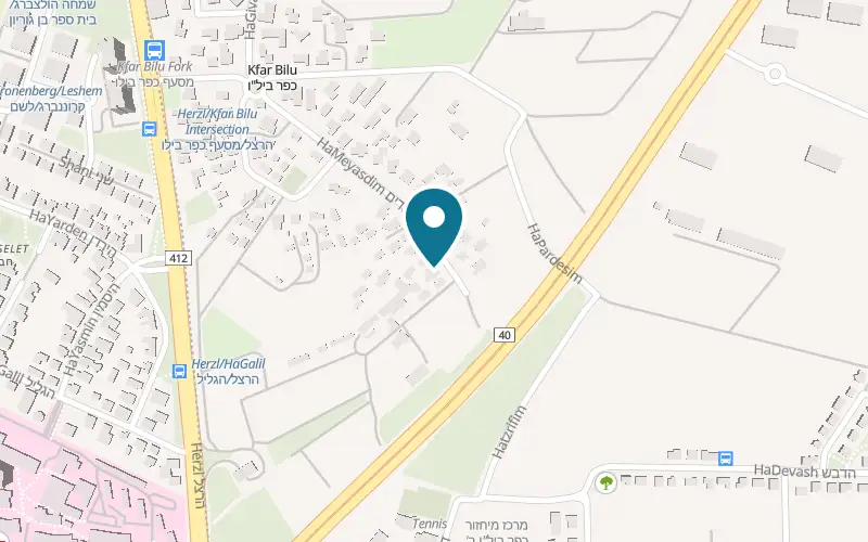 Map showing Lin's Bee Farm at 34 HaMeyasdim Street, Kfar Bilu, Kfar Bilu