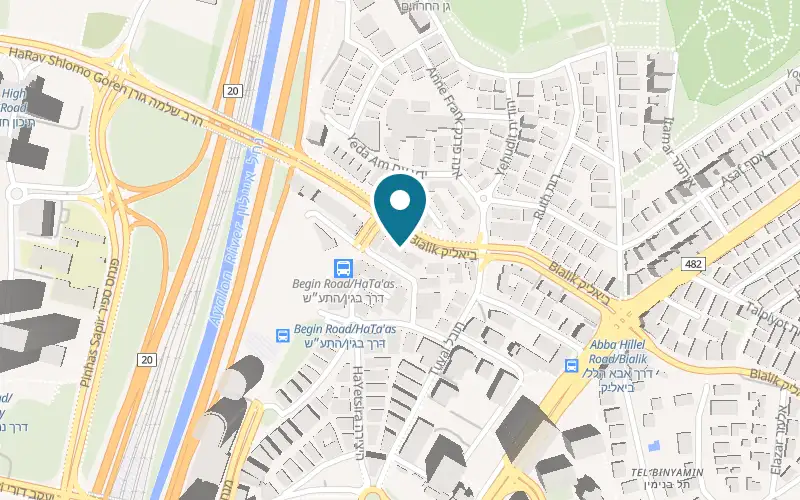 Map showing Livello at 133 Bialik Street, Ramat Gan