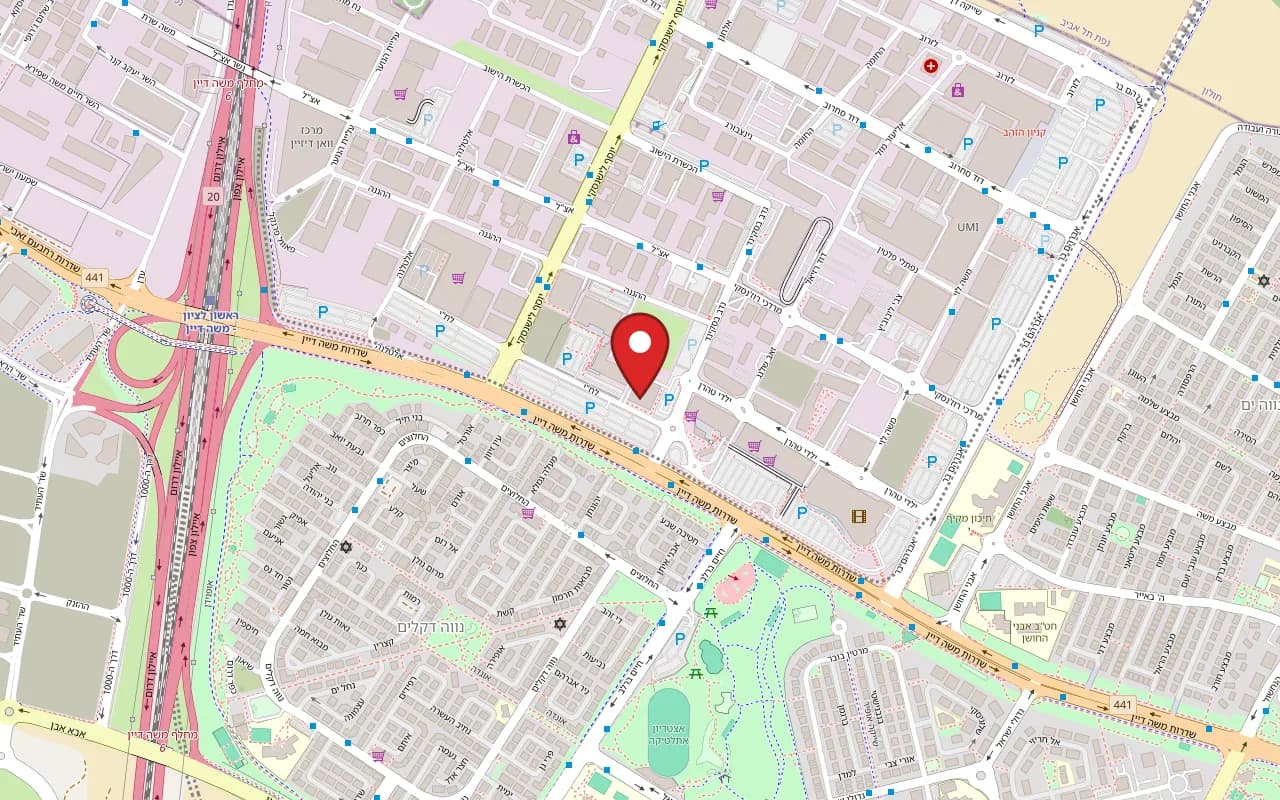 Map showing Luciana at 2 Lehi Street, New Industrial Zone, Rishon LeZion
