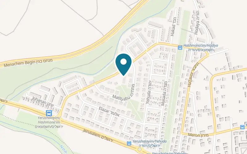 Map showing Luna Sushi at 20 HaHashmonaim Street, Gan-Yavne