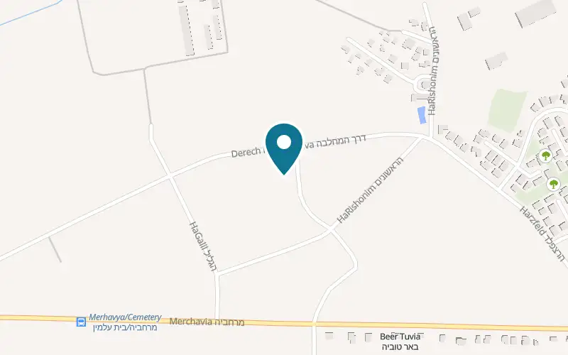 Map showing Lychee at 1 Alik Street, Moshav Be'er Tuvia, Be'er Tuvia
