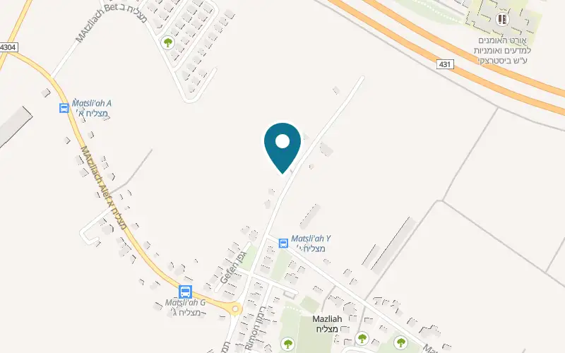 Map showing M28 Estate Winery at 28 HaTamar Street, Matzliah, Matzliah
