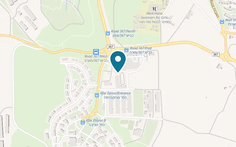 Map showing Maafe HaBayit at Hatzar HaKfar shopping centre, Kfar Etzion, Kfar Etzion