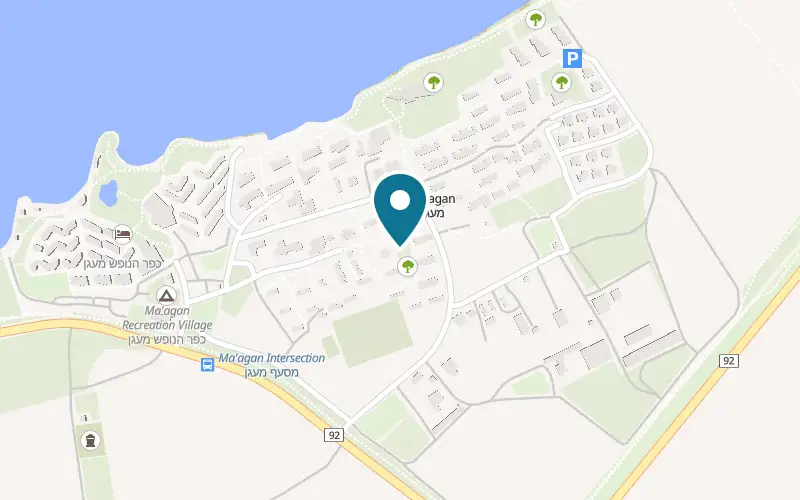 Map showing Maagan Eden at Kibbutz Ma'agan, Emek HaYarden, Ma'agan