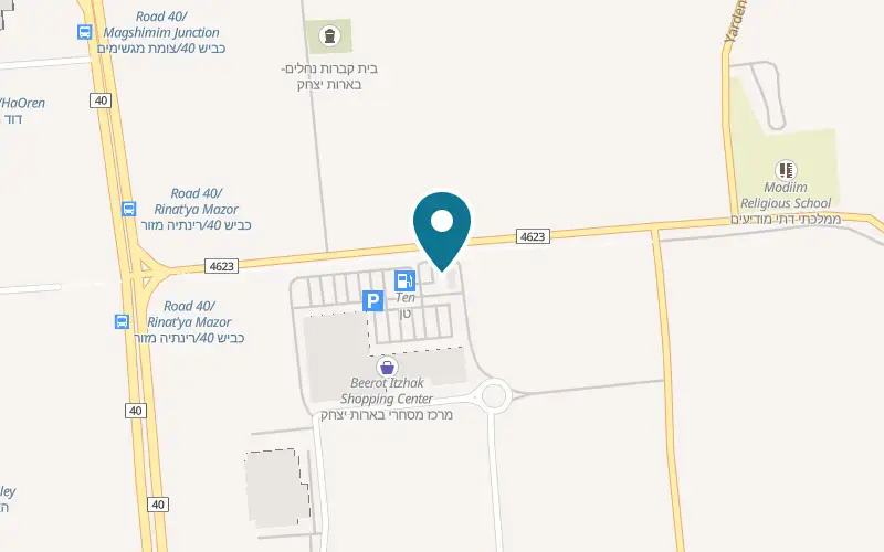 Map showing Mafruma at The Mivne compound, Be'erot Yitzhak, Be'erot Yitzhak