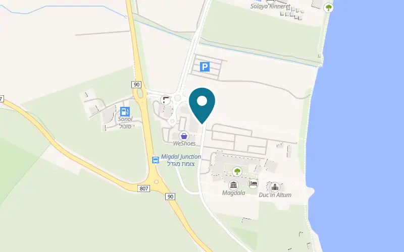 Map showing Magdalena at Migdal Junction compound, Route 90, Migdal