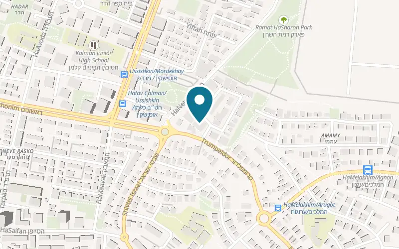 Map showing Magen Garage at 1 HaHarash Street, Ramat HaSharon