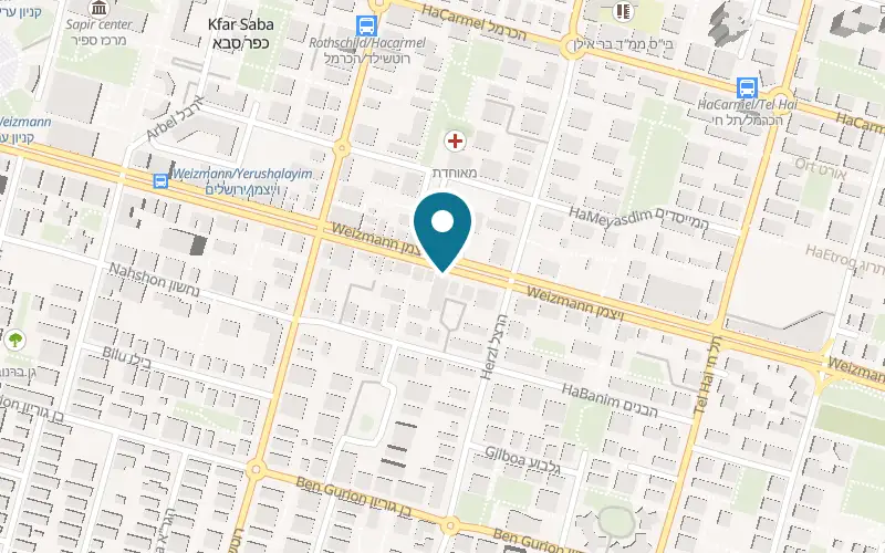 Map showing Majdi at 130 Weizmann Street, Kfar Saba