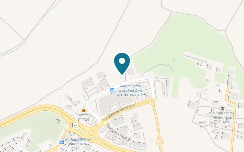 Map showing Mala Rooftop at 18 Horesh HaAlonim Street, Ramat Yishai