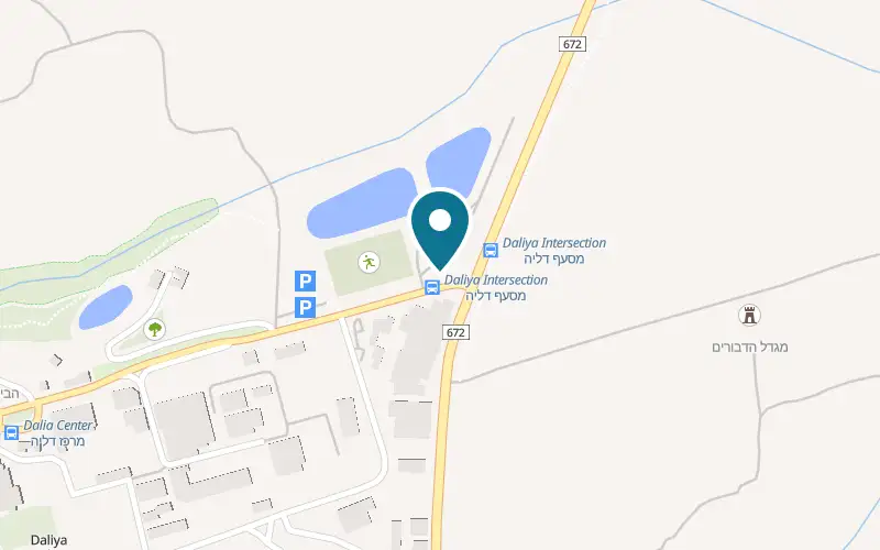 Map showing Mamas at The farm, Kibbutz Dalia, Dalia