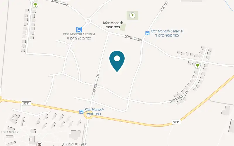 Map showing Marcus Winery at 74 Derech HaTraktor, Kfar Monash, Kfar Monash