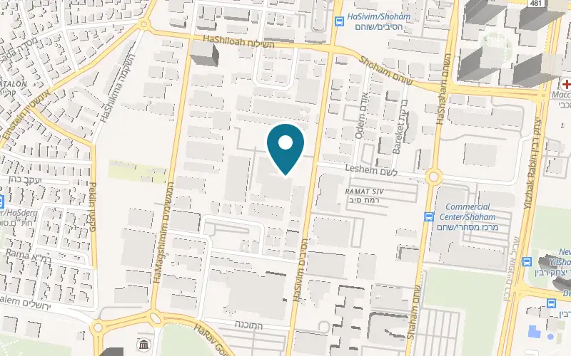 Map showing Marionella at 18 HaSivim Street, Petah Tikva