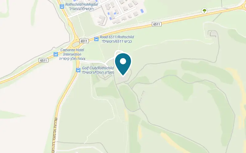 Map showing Mariposa at Caesarea Golf Club, 1 Mo'adon HaGolf, Caesarea