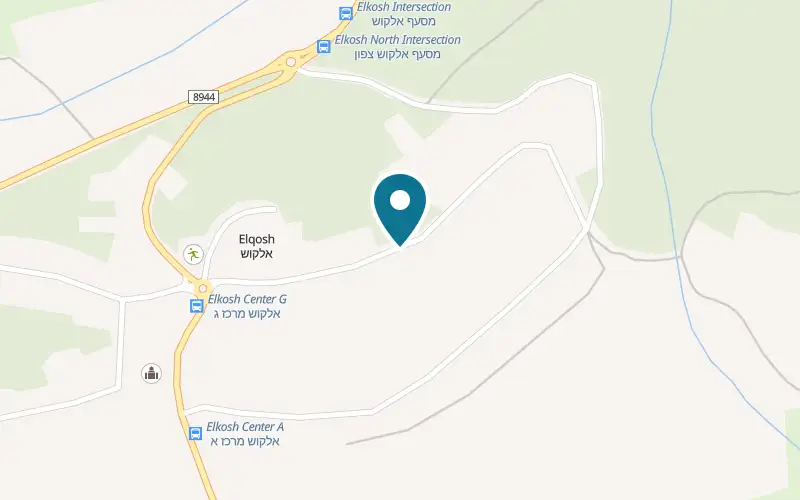 Map showing Villa Mata VaKerem at Moshav Elkosh, Western Galilee, Elkosh