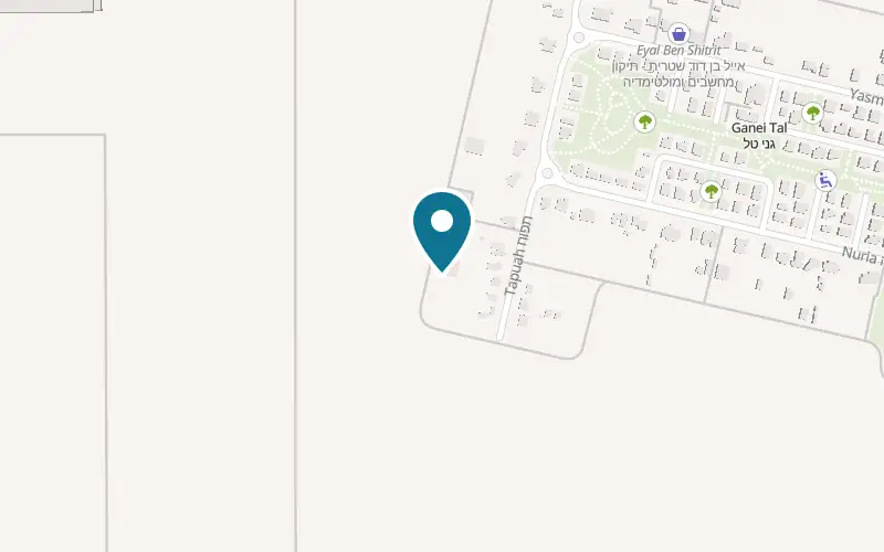 Map showing Mataim Coffee Farm at Moshav Ganei Tal, Ganei Tal