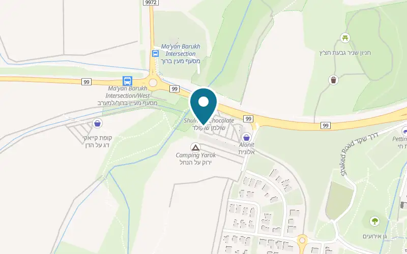 Map showing McDonald's North Park at Gan HaTzafon, Kibbutz Ma'ayan Baruch, HaGoshrim