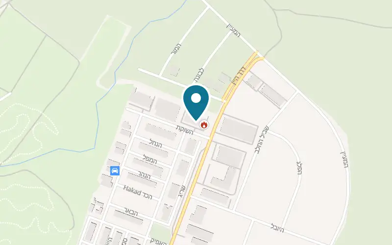Map showing MeatShos at Katzrin industrial zone, Katzrin