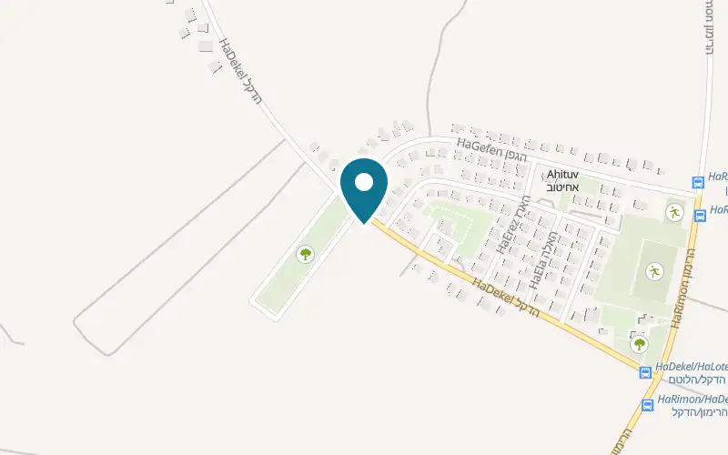 Map showing Meshek David at 33 HaDekel Street, Ahituv