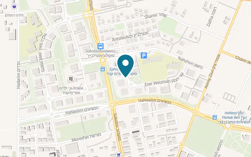 Map showing Meshek Roim at 40 Sokolov Street, Hod HaSharon