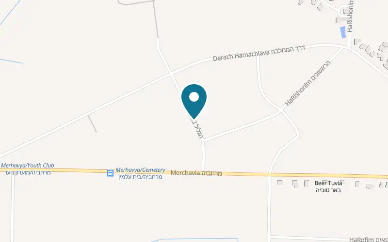 Map showing Meshek Shmueli at HaGalil Street, Moshav Be'er Tuvia, Be'er Tuvia