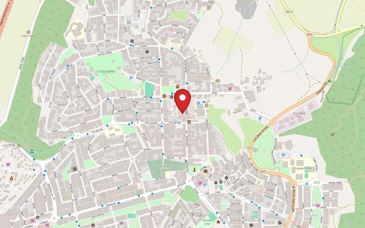 Map showing Meshigane at Samsonov Courtyard, 41 HaMeyasdim Street, Zichron Yaakov