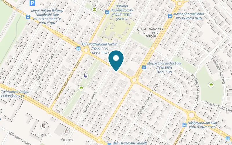 Map showing Mexicaneez at 15 Ahi Eilat Street, Kiryat Haim, Haifa