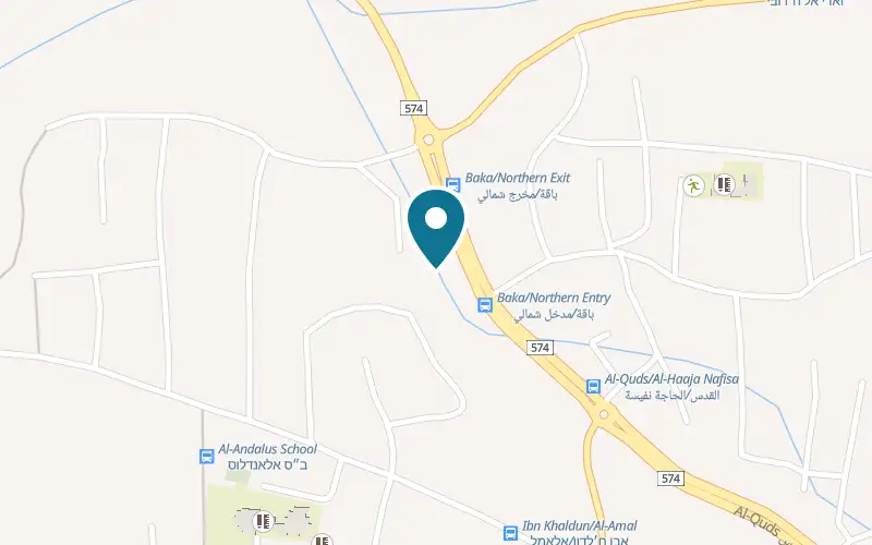 Map showing Milagros at 12 al-Quds Street, Baqa al-Gharbiyye