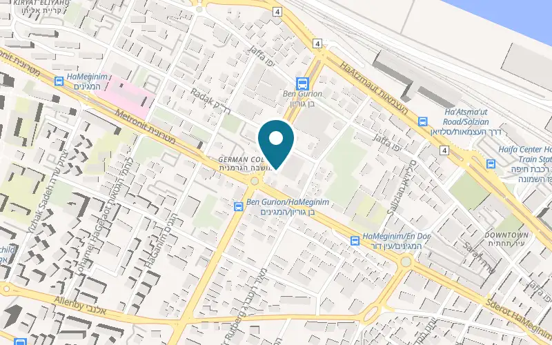 Map showing Mimino at 15 Ben Gurion Avenue, Haifa