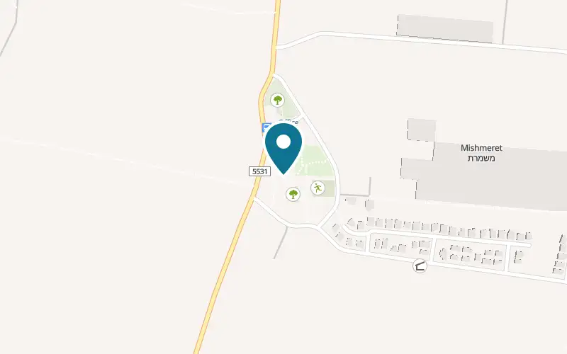 Map showing Mishka at Derech Mishmeret, by the grocery store, Mishmeret