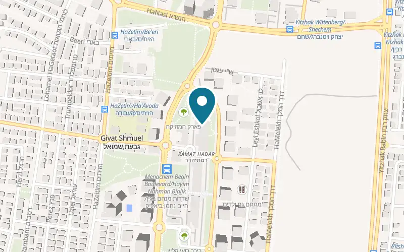 Map showing Mitbal at 31 Yoni Netanyahu Street, Giv'at Shmuel